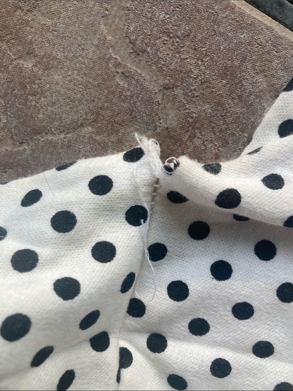 Y2K Vintage Polka Dot Halter Bikini Top - Black on White - Picture 4 of 11